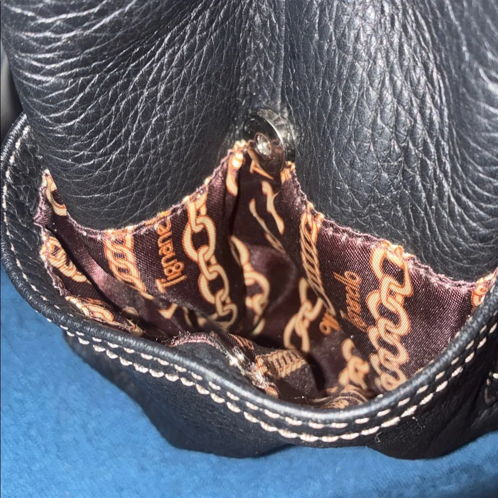 Tignanello Black Leather Shoulder Bag - Picture 10 of 11